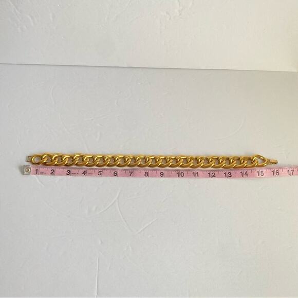 Vintage Napier Necklace Chunky Chain Link Gold Plated Mob Wife 16” Maximalist - Picture 8 of 9